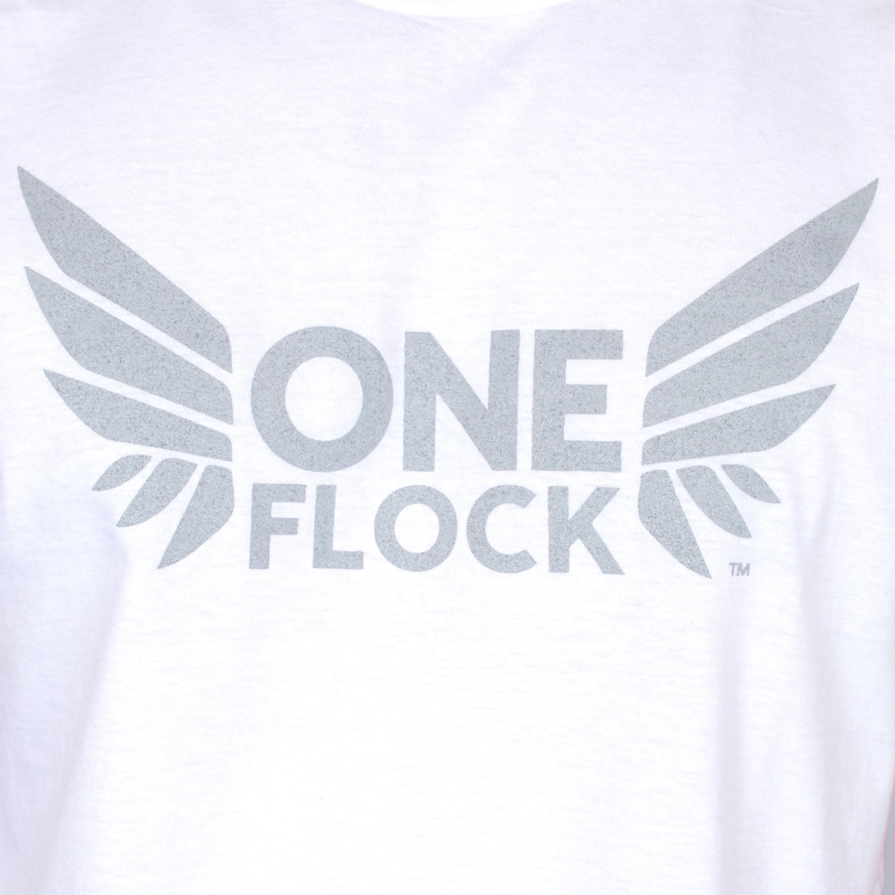 One Flock, McKenzie SewOn, White, Crew Neck, Cotton, Men, Unisex, Football, One Flock, T-Shirt, 963798